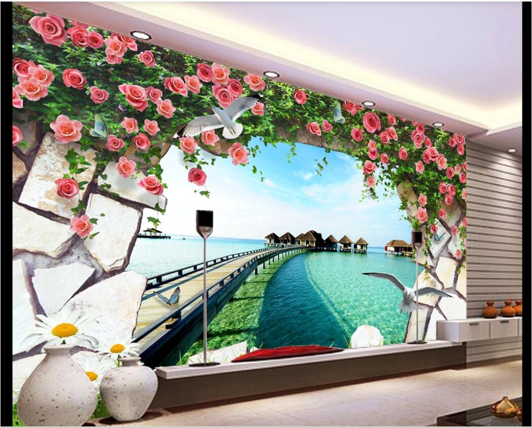 3d room wallpaper custom photo mural European 3D sea trestle rose rose TV background wall wall art canvas pictures wallpaper for walls 3 d, Non-woven fabric
3d room wallpaper custom photo mural European 3D sea trestle rose rose TV background wall wall art canvas pictures wallpaper for walls 3 d, Non-woven fabric