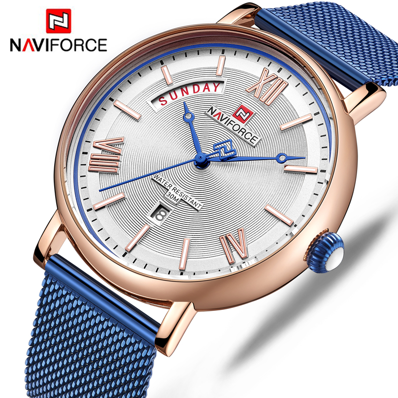 NAVIFORCE 2019 New Fashion Mens Quartz Watches for Men Stainless Steel Mesh Belt Waterproof Wrist Watch Relogio Masculino, Rose gold coffee
NAVIFORCE 2019 New Fashion Mens Quartz Watches for Men Stainless Steel Mesh Belt Waterproof Wrist Watch Relogio Masculino, Rose gold coffee