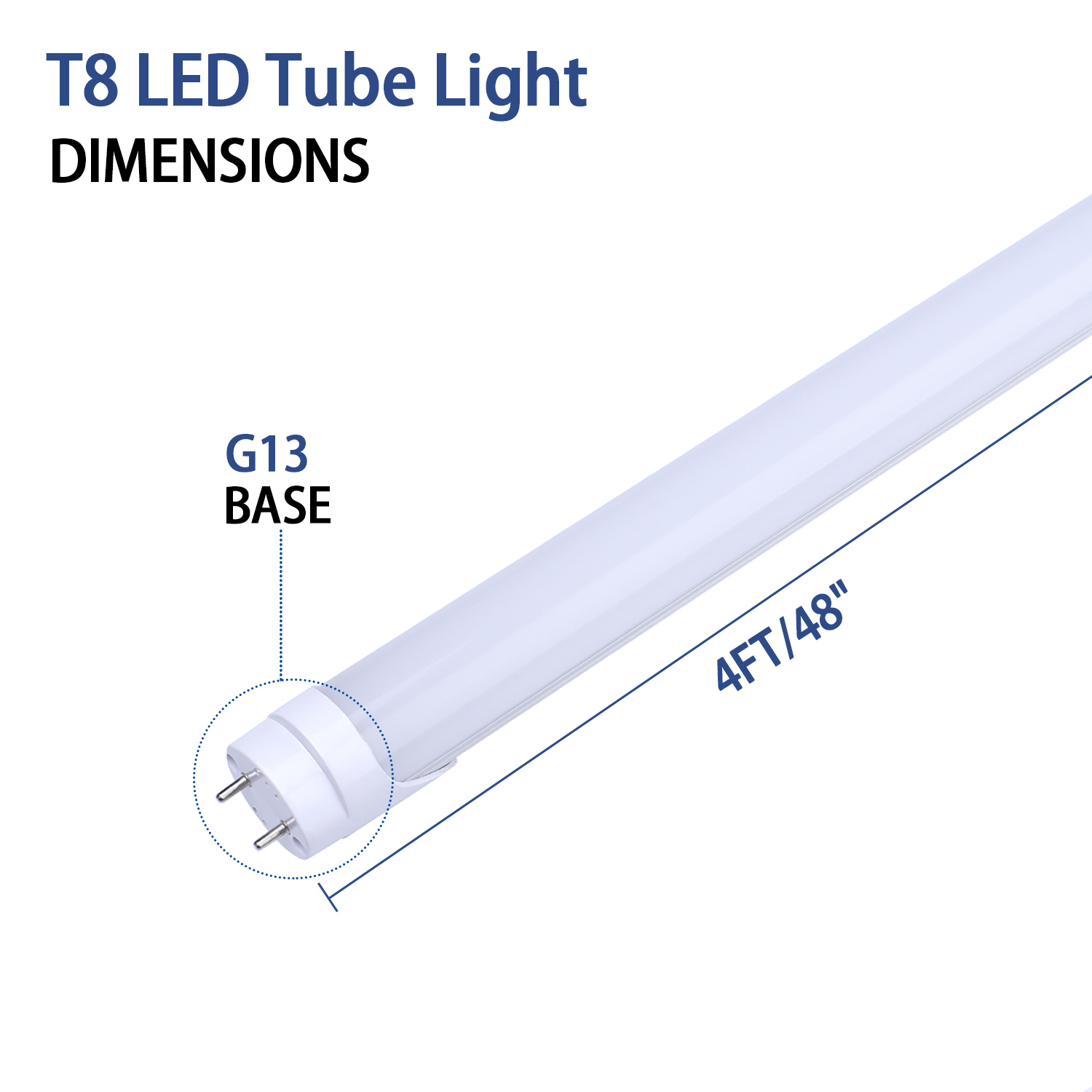 LED Tube Light 4FT T8 Bulbs 18W 22W 28W Cold White 5000K 6000K Super Bright 4feet led Shop Lighting AC85-277V