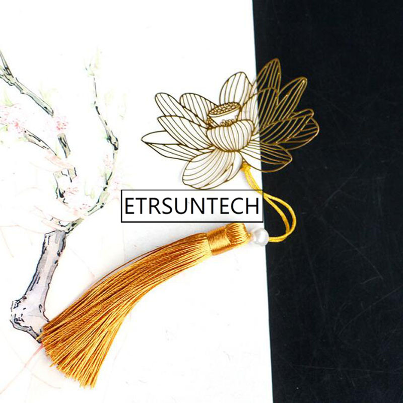 100pcs Vintage Chinese Style Golden Metal Hollow Lotus Maple Gingko Tassel Bookmark Wedding Party Favors and Gifts
100pcs Vintage Chinese Style Golden Metal Hollow Lotus Maple Gingko Tassel Bookmark Wedding Party Favors and Gifts