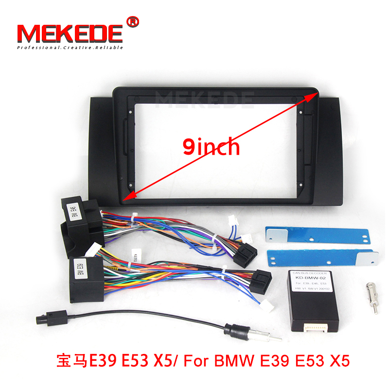 High quality new double Radio Fascia For E90 E46 X5 (E53) 5 (E39) stereo facia frame panel dash mount kit adapter trim Bezel car dvd
High quality new double Radio Fascia For E90 E46 X5 (E53) 5 (E39) stereo facia frame panel dash mount kit adapter trim Bezel car dvd