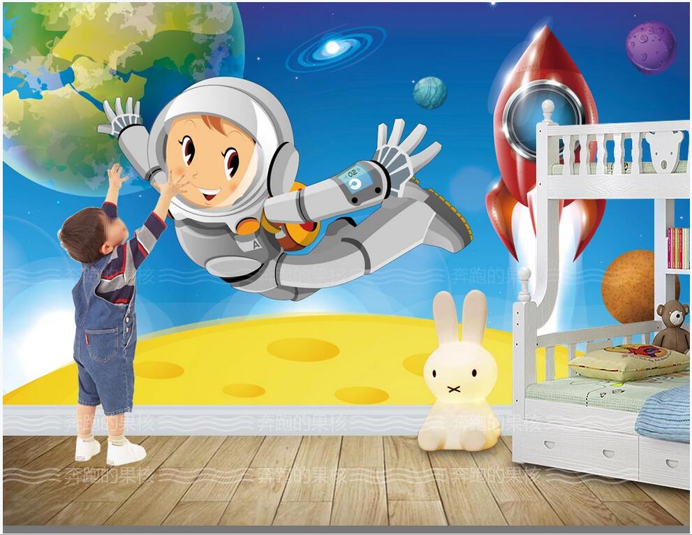 custom photo 3d wallpaper 3D space HD hand painted space rocket astronaut children's room background wall painting wallpaper for walls 3 d, Non-woven wallpaper 
custom photo 3d wallpaper 3D space HD hand painted space rocket astronaut children's room background wall painting wallpaper for walls 3 d, Non-woven wallpaper