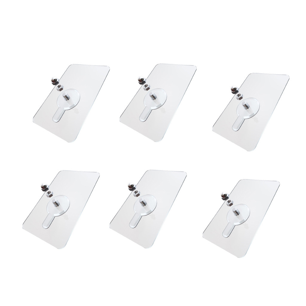 6PCS Strong Nail Free Wall Hook Screw Adhesive Drill free strick Wall Hook Non-Trace For Bathroom Kitchen Transparent hooks Z71
6PCS Strong Nail Free Wall Hook Screw Adhesive Drill free strick Wall Hook Non-Trace For Bathroom Kitchen Transparent hooks Z71