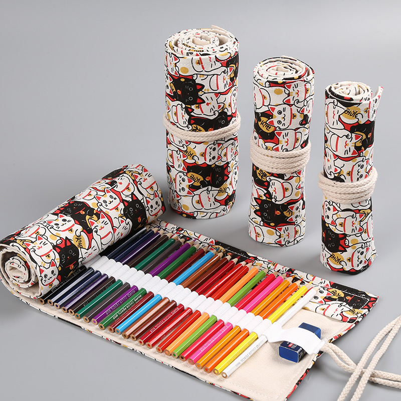 Kawaii Cute Cat Roll Pencil Case 36/48/72 Holes School Penal Pencilcase for Boys Girls Large Pen Bag Stationery Pouch Supplies
Kawaii Cute Cat Roll Pencil Case 36/48/72 Holes School Penal Pencilcase for Boys Girls Large Pen Bag Stationery Pouch Supplies