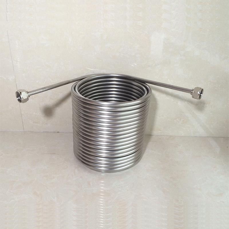 21m cooling coil double layer food grade 304 stainless steel jockey box coil with 5 8 connector
21m cooling coil double layer food grade 304 stainless steel jockey box coil with 5 8 connector