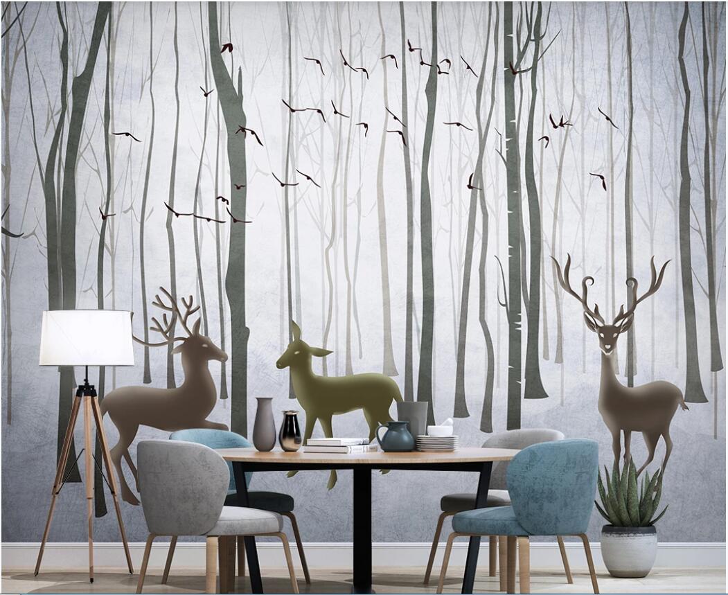 3d wallpaper custom photo murals Nordic forest elk abstract forest TV background wall decorative painting decor wall art pictures, Non-woven fabric
3d wallpaper custom photo murals Nordic forest elk abstract forest TV background wall decorative painting decor wall art pictures, Non-woven fabric