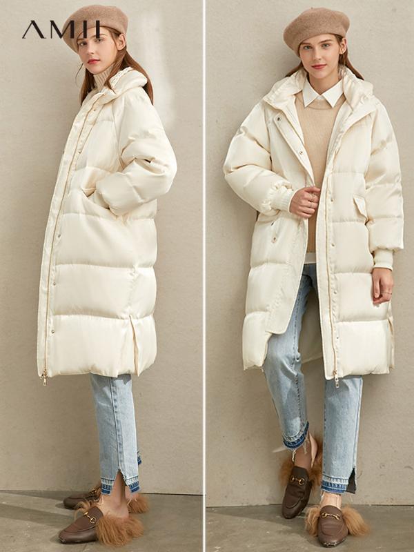 Amii Winter Women Fashion Warm Down Coat Female Elegant Fur Collar Zipper Thick Long Down Jacket Tops 11940490, Black
Amii Winter Women Fashion Warm Down Coat Female Elegant Fur Collar Zipper Thick Long Down Jacket Tops 11940490, Black