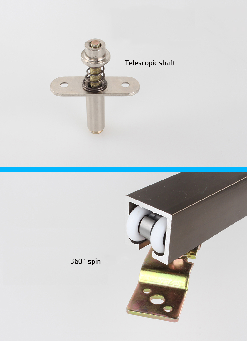 Folding Sliding Wooden Door Pulley Rail Hanging Wheel Muted Roller Subareas Screen Window Hardware Part