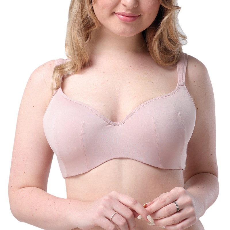 Women Smooth No Trace Solid Color Steel Ring Bra Nursing High Gathering Comfort Pink Underwear, As pic
Women Smooth No Trace Solid Color Steel Ring Bra Nursing High Gathering Comfort Pink Underwear, As pic