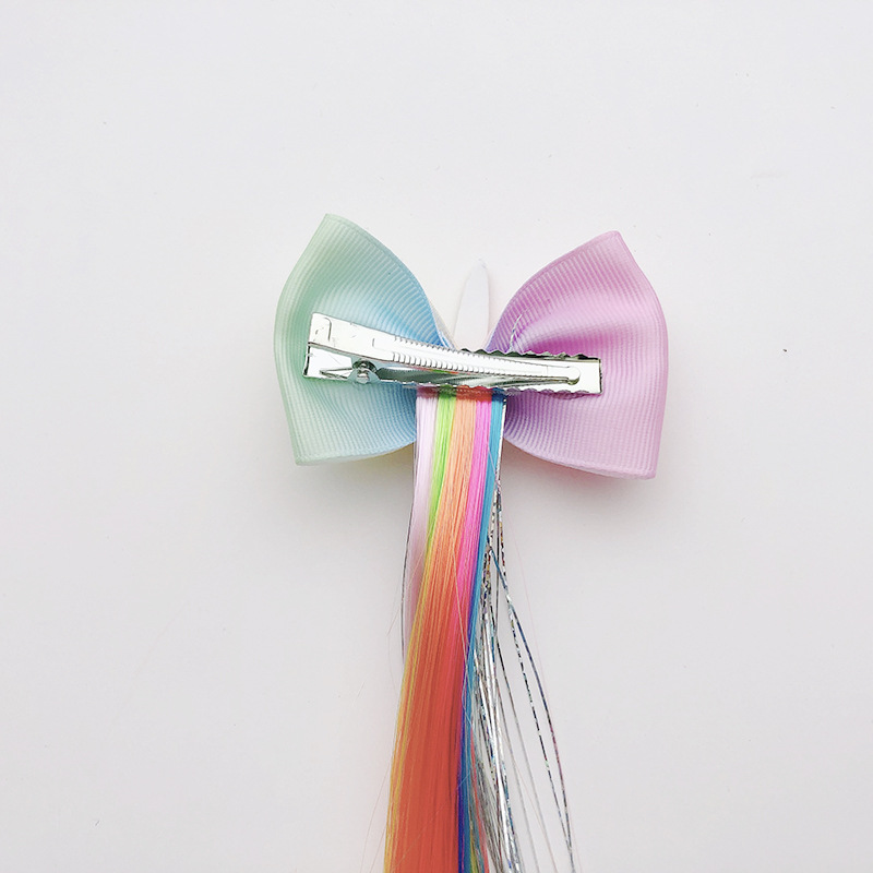 16 Styles Hair Extensions Accessories Wig Barrette for Kids Girls Ponytails hairclips cartoon horse Head Bows Clips Bobby Pins Hairpin M2042