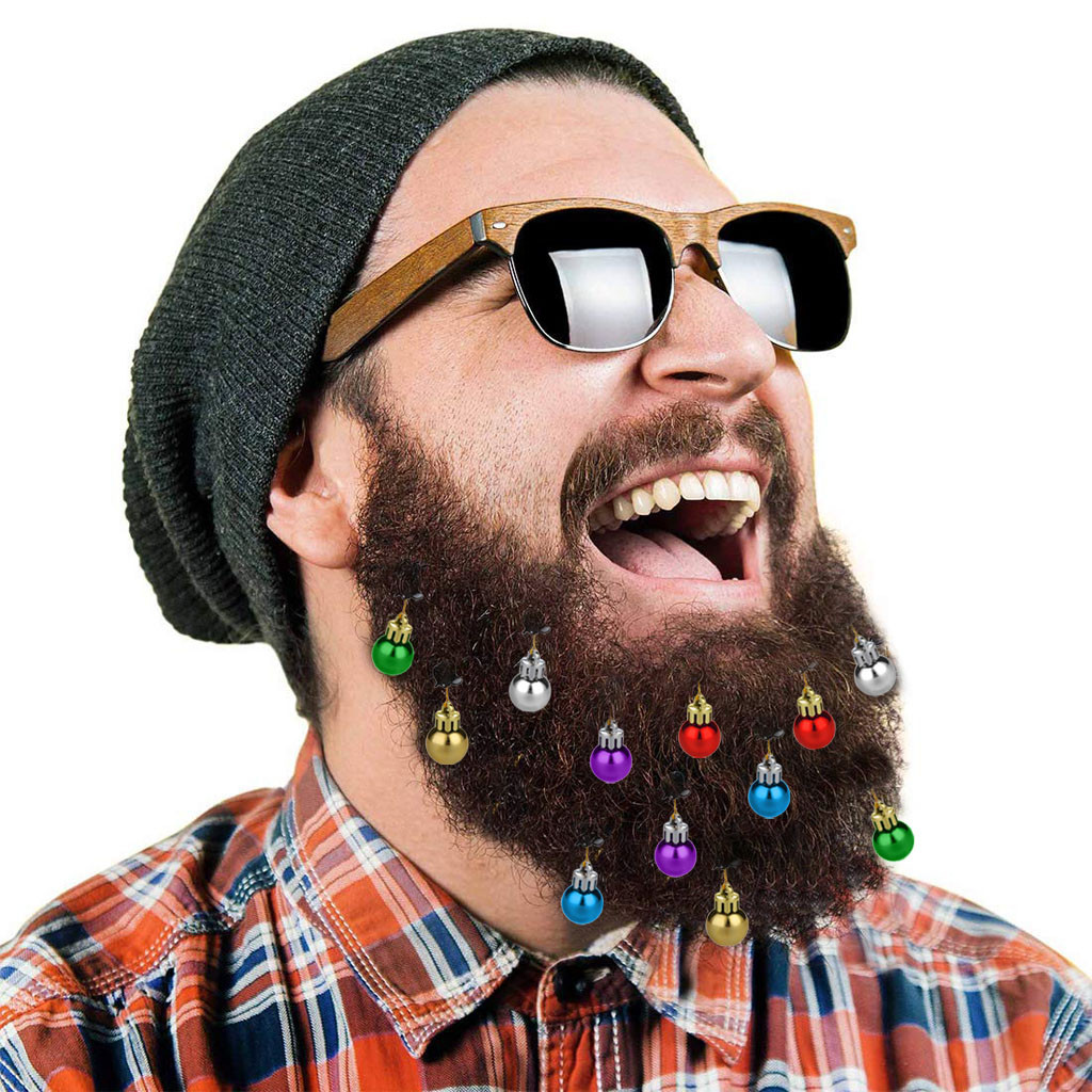 Christmas Beard Hanging Ornaments Santa Claus Decor Santa Claus Beard Bell Clip christmas tree decorations kerst decorative 160pcs