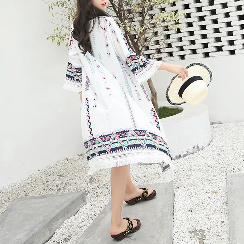 Jackets Shawl Women Kimono cardigan Ethnic Style Embroidery Loose Baggy Long Coats Summer Ladies Beach Cover Up, White
Jackets Shawl Women Kimono cardigan Ethnic Style Embroidery Loose Baggy Long Coats Summer Ladies Beach Cover Up, White