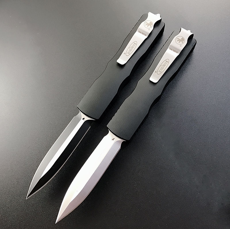 High-end MicRo-tech UT B2 Double Action AUTO Knives D2 Blade Black Anodized 6061-T6 handle EDC Outdoor Camping Tactical knife
High-end MicRo-tech UT B2 Double Action AUTO Knives D2 Blade Black Anodized 6061-T6 handle EDC Outdoor Camping Tactical knife