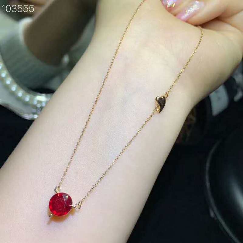 Lockets Video! Natural 7mm Ruby Pendants 18k Yellow Gold Simple Fine Jewelry For Women Wedding Red Gemstone
Lockets Video! Natural 7mm Ruby Pendants 18k Yellow Gold Simple Fine Jewelry For Women Wedding Red Gemstone