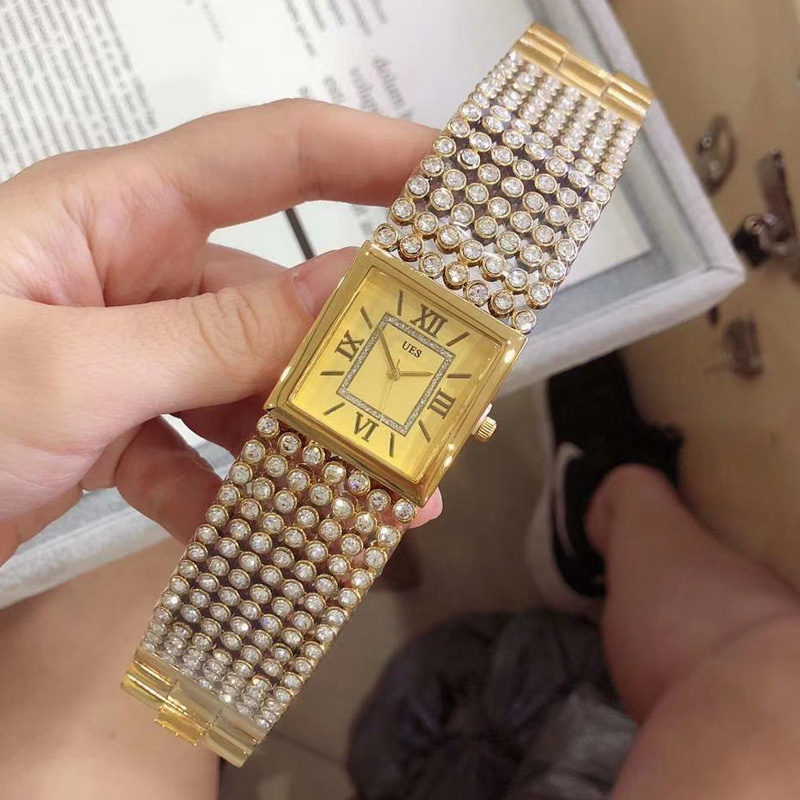 Brand quartz wrist Watch for Women Girl crystal style dial metal steel band Watches GS 26, Silver
Brand quartz wrist Watch for Women Girl crystal style dial metal steel band Watches GS 26, Silver