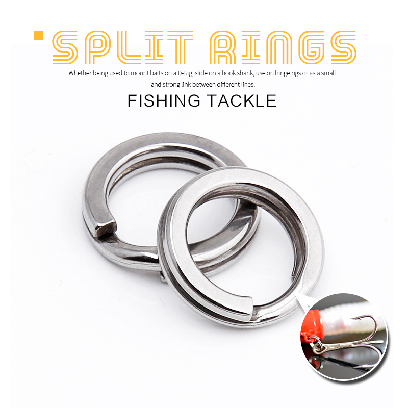 stainless steel fishing lure solid ring loop for blank crank bait tool kit metal key holder split rings 50/200pcs
stainless steel fishing lure solid ring loop for blank crank bait tool kit metal key holder split rings 50/200pcs