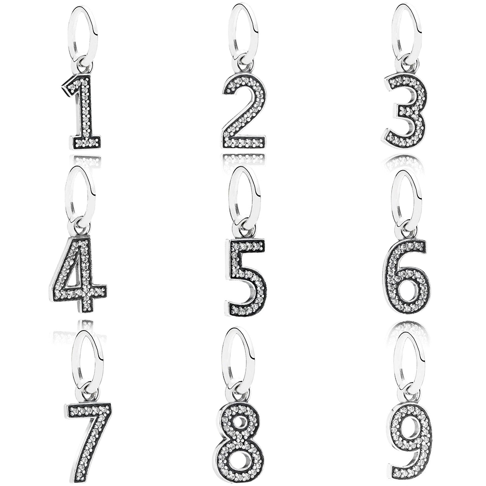 NEW 100% 925 Sterling Silver Pandora 9 Number of An Alphabet Charm Beads Collocation Bracelet Fit DIY Bracelet Women Original Jewelry
NEW 100% 925 Sterling Silver Pandora 9 Number of An Alphabet Charm Beads Collocation Bracelet Fit DIY Bracelet Women Original Jewelry