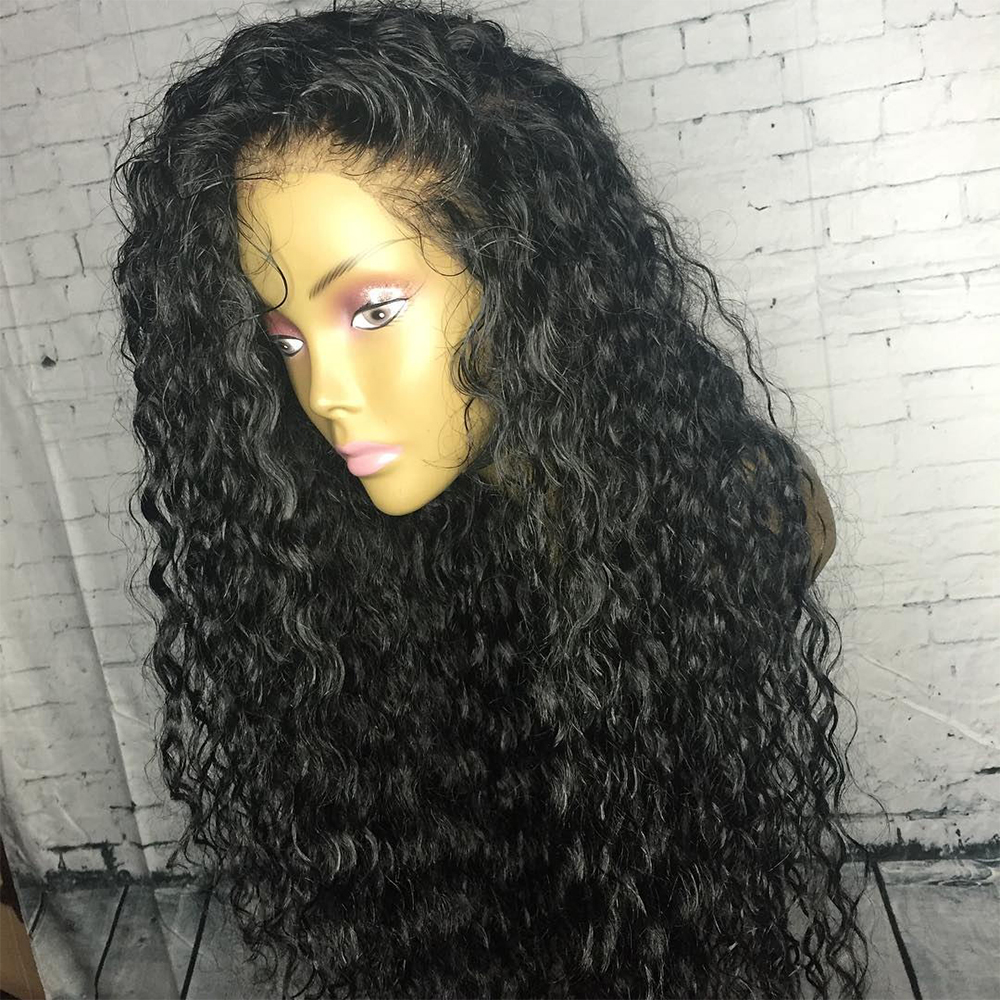 13x6 Kinky Curly Human Hair Wig 150% Density Curly Lace Front Wig Human Hair HD Lace Curly Wigs Pre Plucked Wig for Black Women Curly 360 Lace Frontal