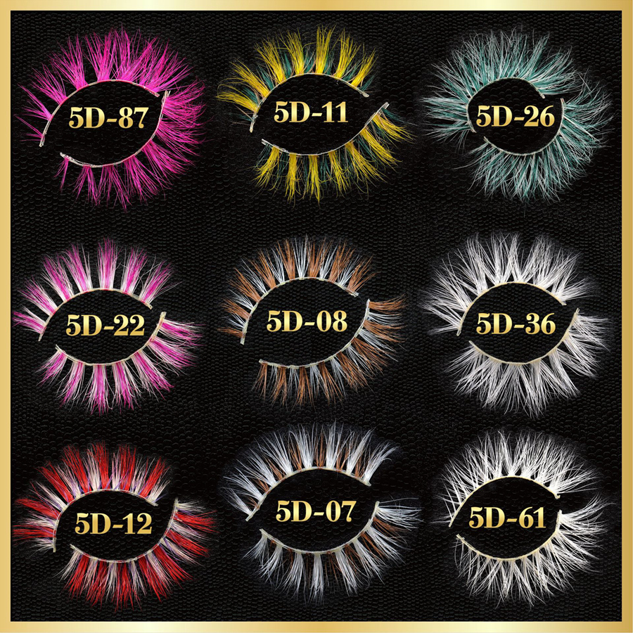 5D Mink Eyelashes Colored 5D Luxury Mink Lashes Natural Long Individual Thick Fluffy Colorful False Eyelashes RRA2779
5D Mink Eyelashes Colored 5D Luxury Mink Lashes Natural Long Individual Thick Fluffy Colorful False Eyelashes RRA2779