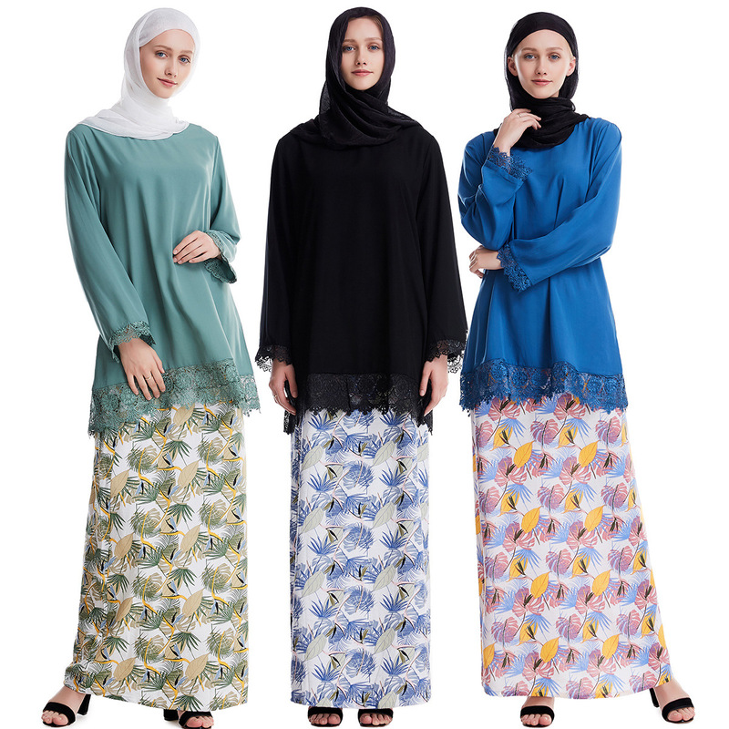 2020 Spring And Summer Women's Clothing Spot Muslim Short Skirt Woman Midi Top Skirt Lace Trim 2 Piece Set
2020 Spring And Summer Women's Clothing Spot Muslim Short Skirt Woman Midi Top Skirt Lace Trim 2 Piece Set