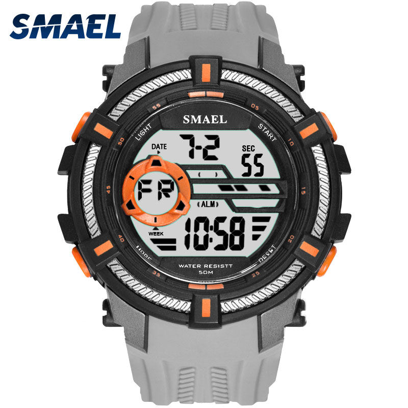 Sport Watches Military SMAEL Cool Watch Men Big Dial S Shock Relojes Hombre Casual LED Clock1616 Digital Wristwatches Waterproof, Slivery;brown
Sport Watches Military SMAEL Cool Watch Men Big Dial S Shock Relojes Hombre Casual LED Clock1616 Digital Wristwatches Waterproof, Slivery;brown