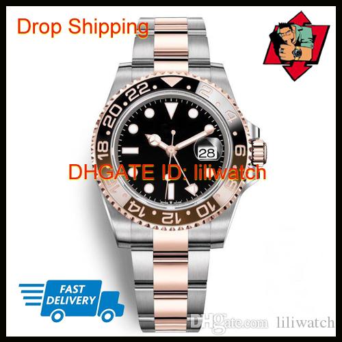New Ceramic Bezel GMT II Watches Brand Automatic Watch Silver Rose Gold Original Clasp Mens Women's Fashion Master Reloj Watches, Slivery;brown
New Ceramic Bezel GMT II Watches Brand Automatic Watch Silver Rose Gold Original Clasp Mens Women's Fashion Master Reloj Watches, Slivery;brown