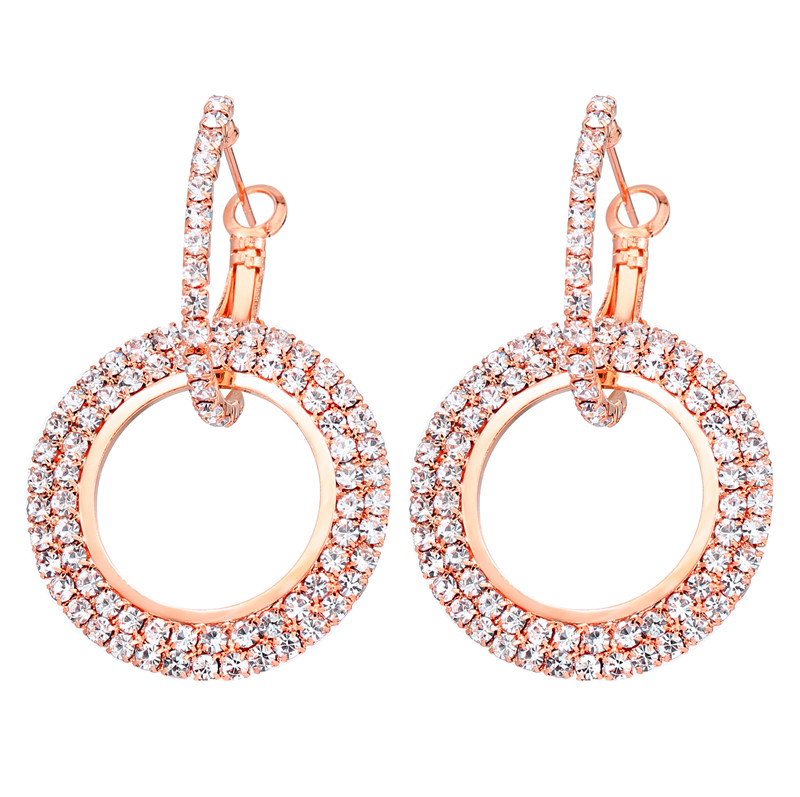 Fashion Round Zircon Earrings Crystal Double Circle Diamond Dangle Drop Earring For Women Wedding Party Jewelry HH
Fashion Round Zircon Earrings Crystal Double Circle Diamond Dangle Drop Earring For Women Wedding Party Jewelry HH