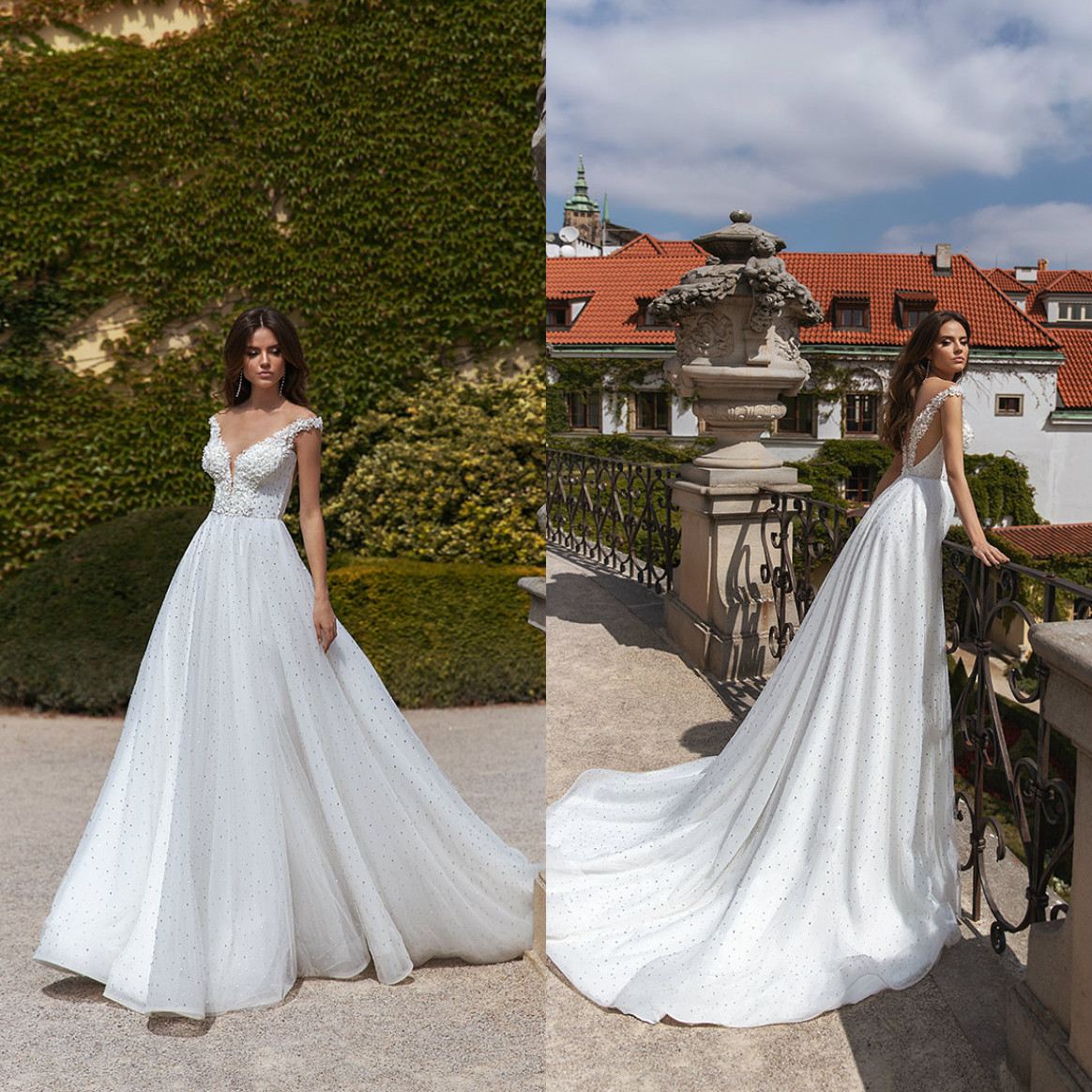Alon Livne 2021 Wedding Dresses Capped Sleeves Lace Appliques Sequins Bridal Gowns Custom Made Sweep Train A Line Robe De Soiree, Gold
Alon Livne 2021 Wedding Dresses Capped Sleeves Lace Appliques Sequins Bridal Gowns Custom Made Sweep Train A Line Robe De Soiree, Gold