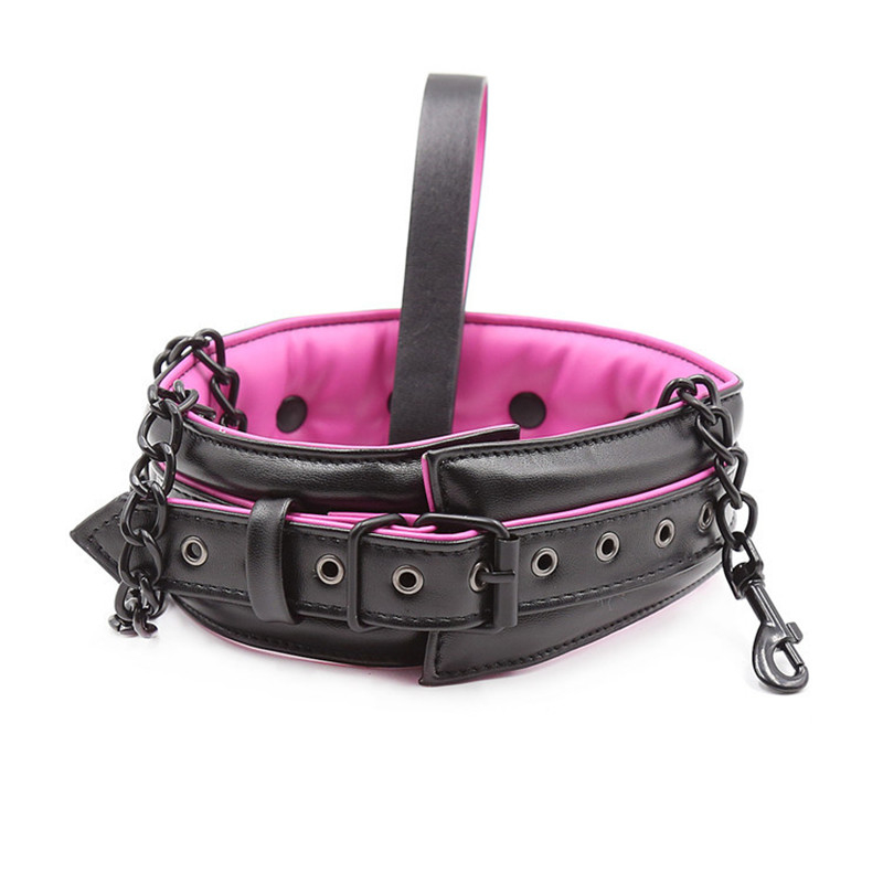 Leather Metal Soft Sponge Sex Hand s Ankle Bondage Collar Bdsm Bondage Set Sex Toys for Couples Erotic Womens Lingerie Y191203