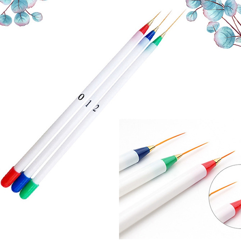 3PC Kolinsky Nail Art Brush Crystal Acrylic Thin Liner Drawing Pen UV Gel Painting Stripes Flower 2 Side Nail Art Manicure Tools
3PC Kolinsky Nail Art Brush Crystal Acrylic Thin Liner Drawing Pen UV Gel Painting Stripes Flower 2 Side Nail Art Manicure Tools