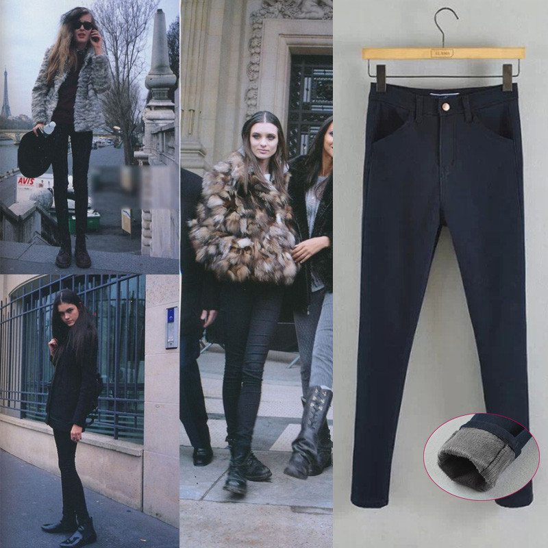 Jeans Women Fleece Jean Autumn Winter Slim Straight Leggings Fleece Cashmere Warm Denim Female Smart Casual Jeans Trousers Black Pants
Jeans Women Fleece Jean Autumn Winter Slim Straight Leggings Fleece Cashmere Warm Denim Female Smart Casual Jeans Trousers Black Pants