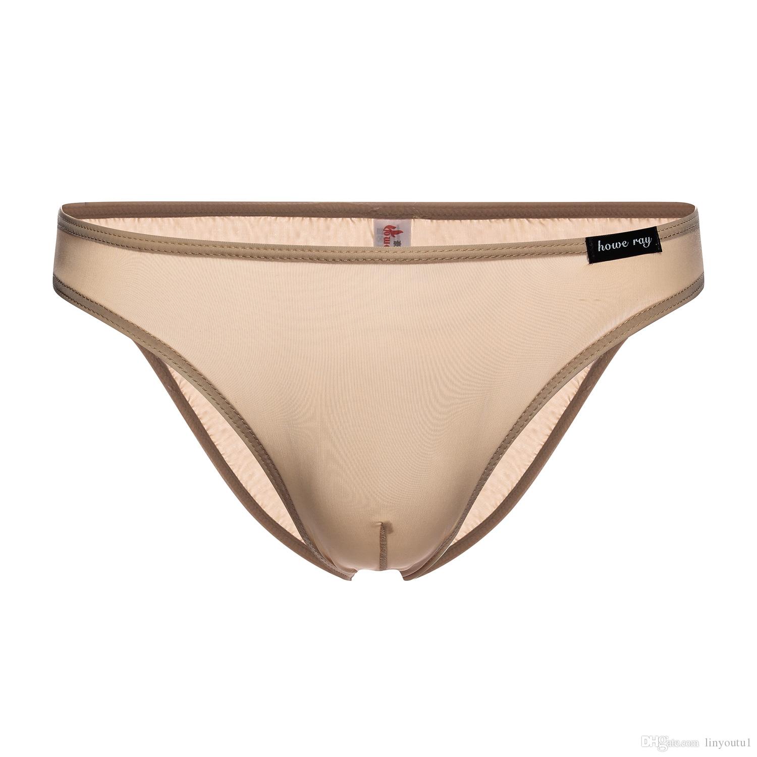 2020 BRAVE PERSON Men's Underwear Ice Silk Seamless Men's Briefs Solid Color Thin Low waist Sexy Men Underwear Briefs New