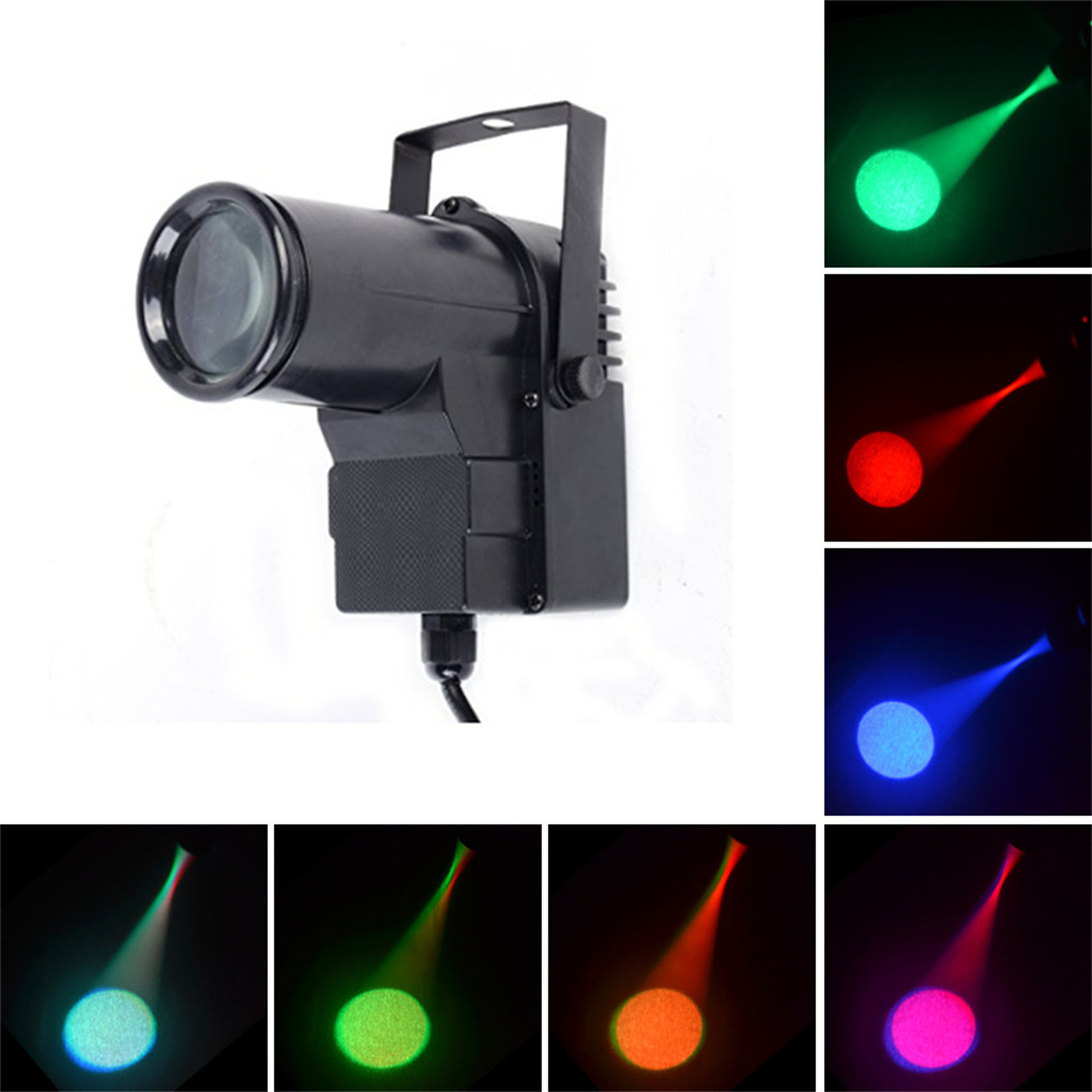 AUCD Mini 10W RGBW 4 in 1 LED Pinspot Spotlight Disco Store DMX Beam DJ Party Show Projector Wedding Stage Lighting LE-M512