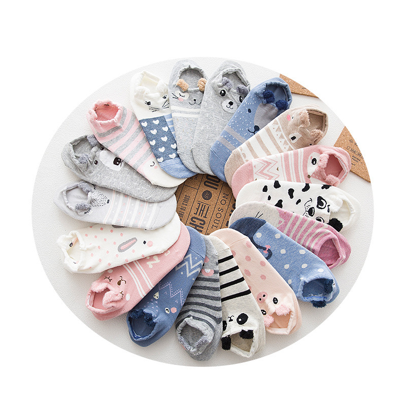 Japanese Cartoon Cute Socks Women Spring Summer ins Funky Three-dimensional Cat Dog Ear Animal Funny Pure Cotton Invisible Socks, A31-12
Japanese Cartoon Cute Socks Women Spring Summer ins Funky Three-dimensional Cat Dog Ear Animal Funny Pure Cotton Invisible Socks, A31-12