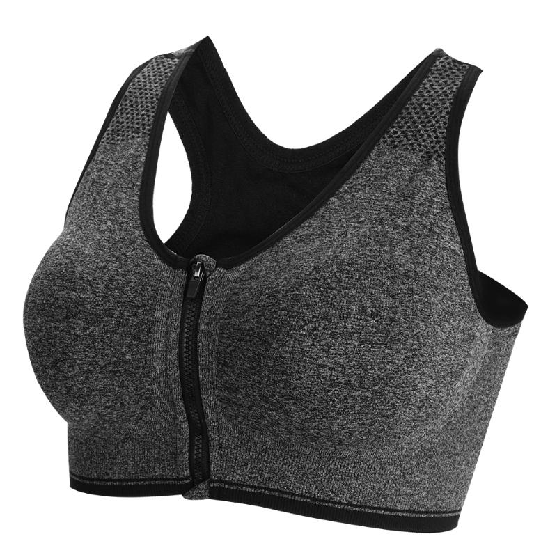 Women Yoga Fitness Zipper Stretch Workout Vest Wireless Padded Shockproof Sports Bra Fit For Yoga Playing Badminton Running, Grey m
Women Yoga Fitness Zipper Stretch Workout Vest Wireless Padded Shockproof Sports Bra Fit For Yoga Playing Badminton Running, Grey m