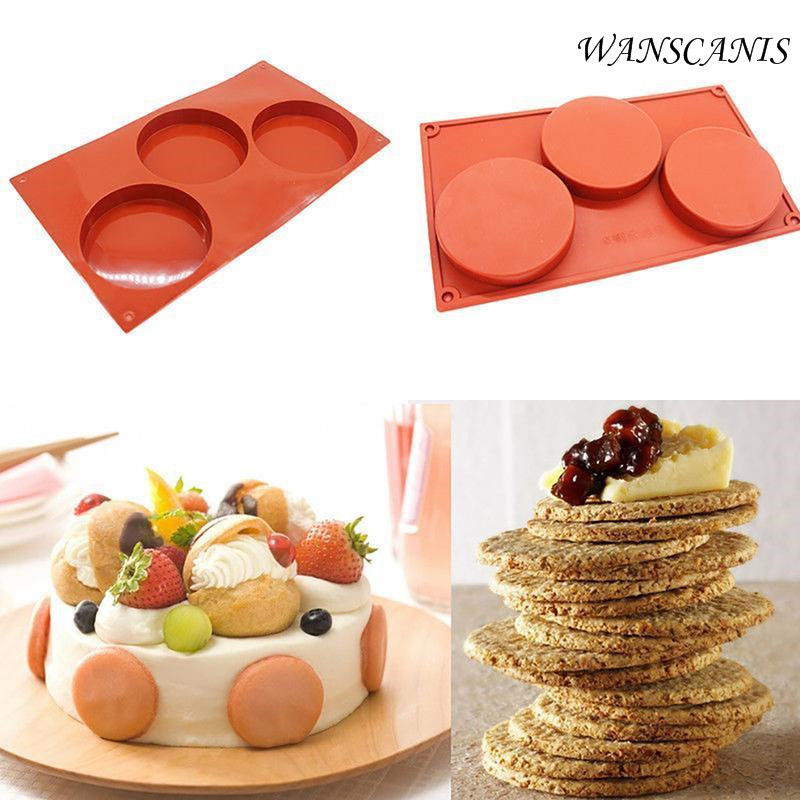 Bakeware 3-Cavity Silicone Cake Pie Custard Tart Resin Mold Bakeware Tray Mould Pastry Tools
Bakeware 3-Cavity Silicone Cake Pie Custard Tart Resin Mold Bakeware Tray Mould Pastry Tools