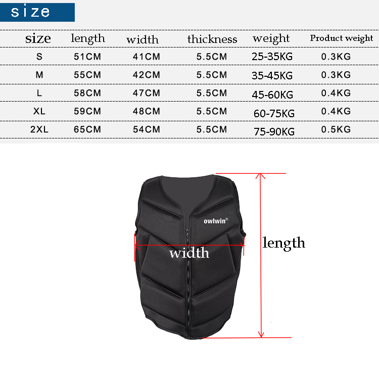 fashion Snorkeling life jacket Polybutadiene rubber children adult life vest swimwear Swimming Boating Skiing Driving Ski Vests