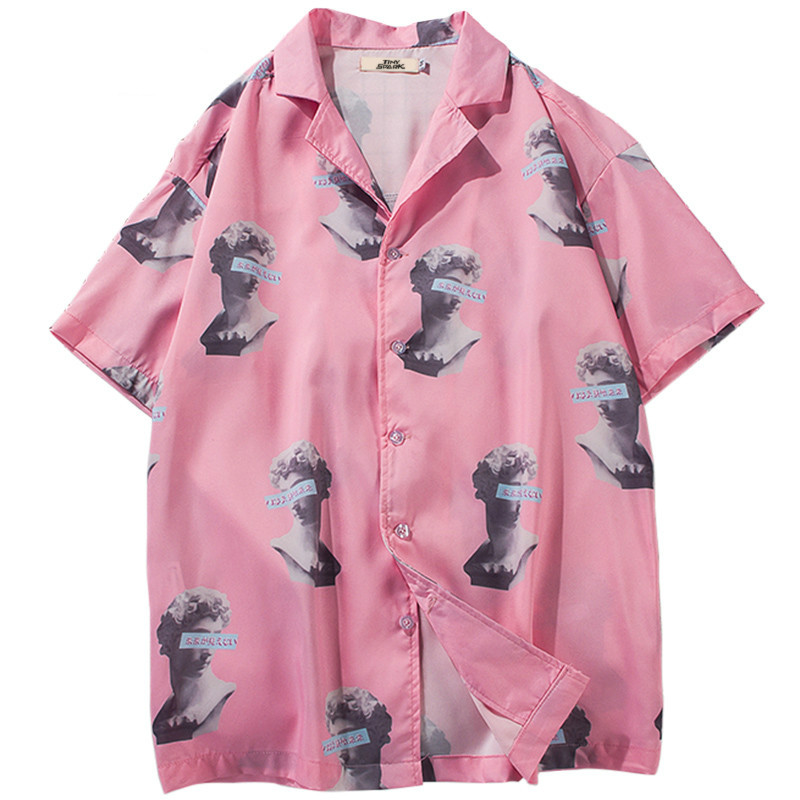Januarysnow Hip Hop Shirt Streetwear Mens Hawaiian Shirt Michelangelo Statue David Harajuku Summer Beach Shirt Hawaii Thin Short Sleeve, Pink
Januarysnow Hip Hop Shirt Streetwear Mens Hawaiian Shirt Michelangelo Statue David Harajuku Summer Beach Shirt Hawaii Thin Short Sleeve, Pink