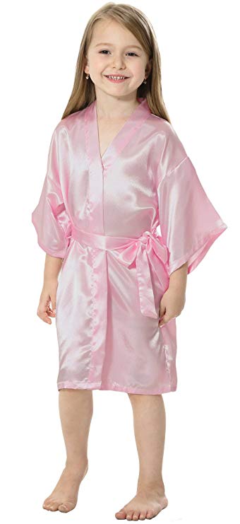 Kids Solid Satin Rayon Kimono Robe Bridesmaid Solid Bathrobe Children Nightgown Sleepwear Dressing Gow, Purple
Kids Solid Satin Rayon Kimono Robe Bridesmaid Solid Bathrobe Children Nightgown Sleepwear Dressing Gow, Purple