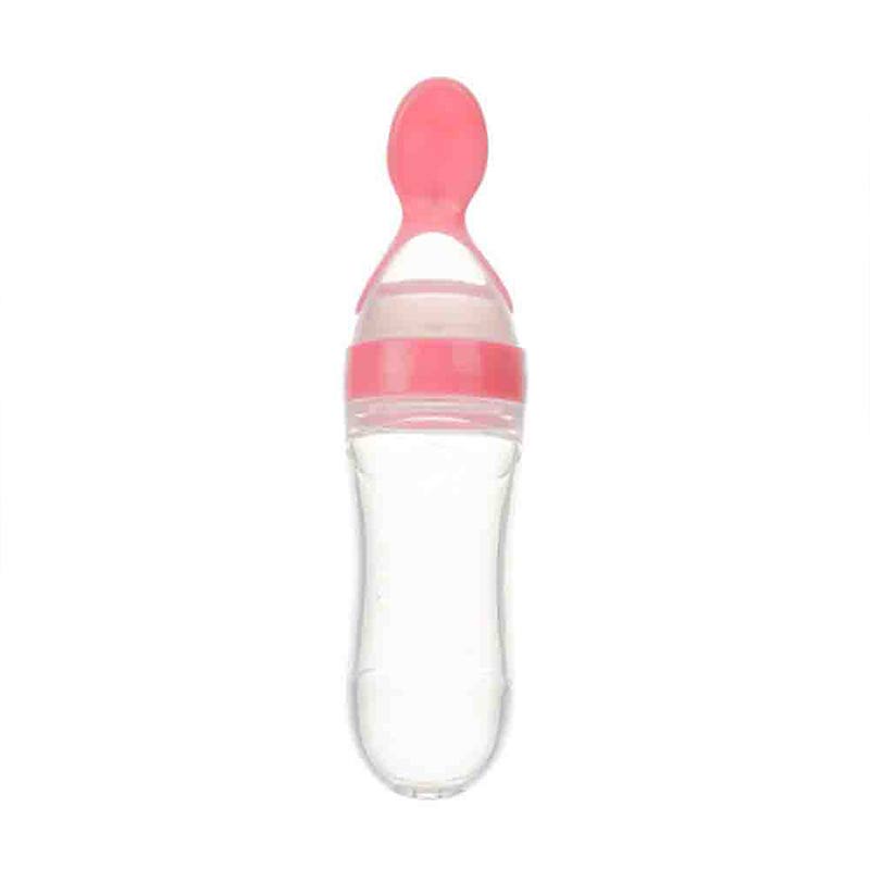 Lovely Safety Infant Baby Silicone Feeding With Spoon Feeder Rice Cereal Bottle For Best Gift
Lovely Safety Infant Baby Silicone Feeding With Spoon Feeder Rice Cereal Bottle For Best Gift