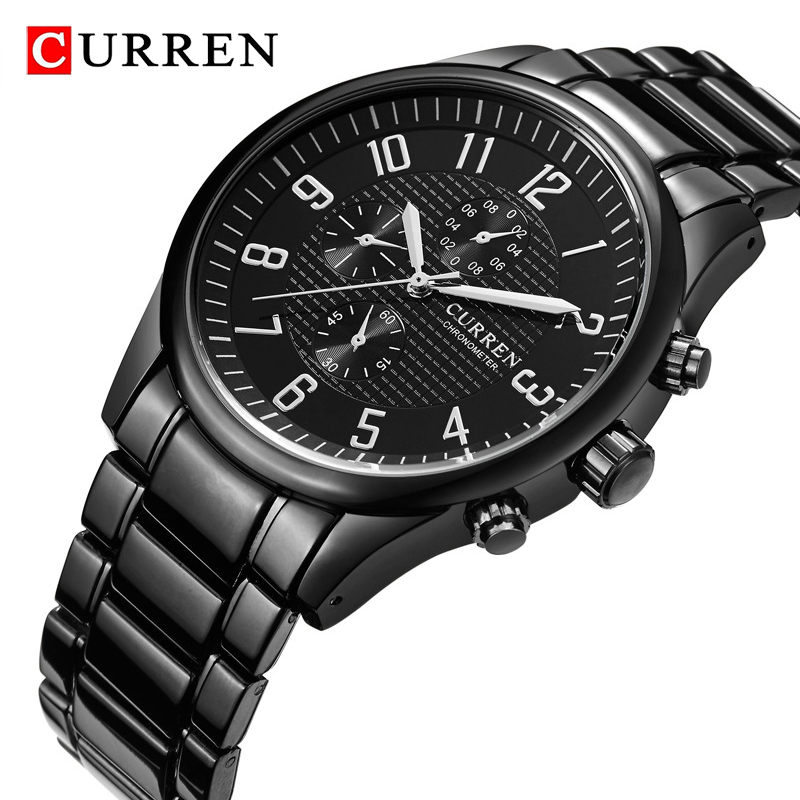 CURREN 2018 New Watch Men Fashion Sport Quartz Clock Brand Full Steel Business Waterproof Watch Mens Wrist Watch Relogio Masculino, Black white
CURREN 2018 New Watch Men Fashion Sport Quartz Clock Brand Full Steel Business Waterproof Watch Mens Wrist Watch Relogio Masculino, Black white