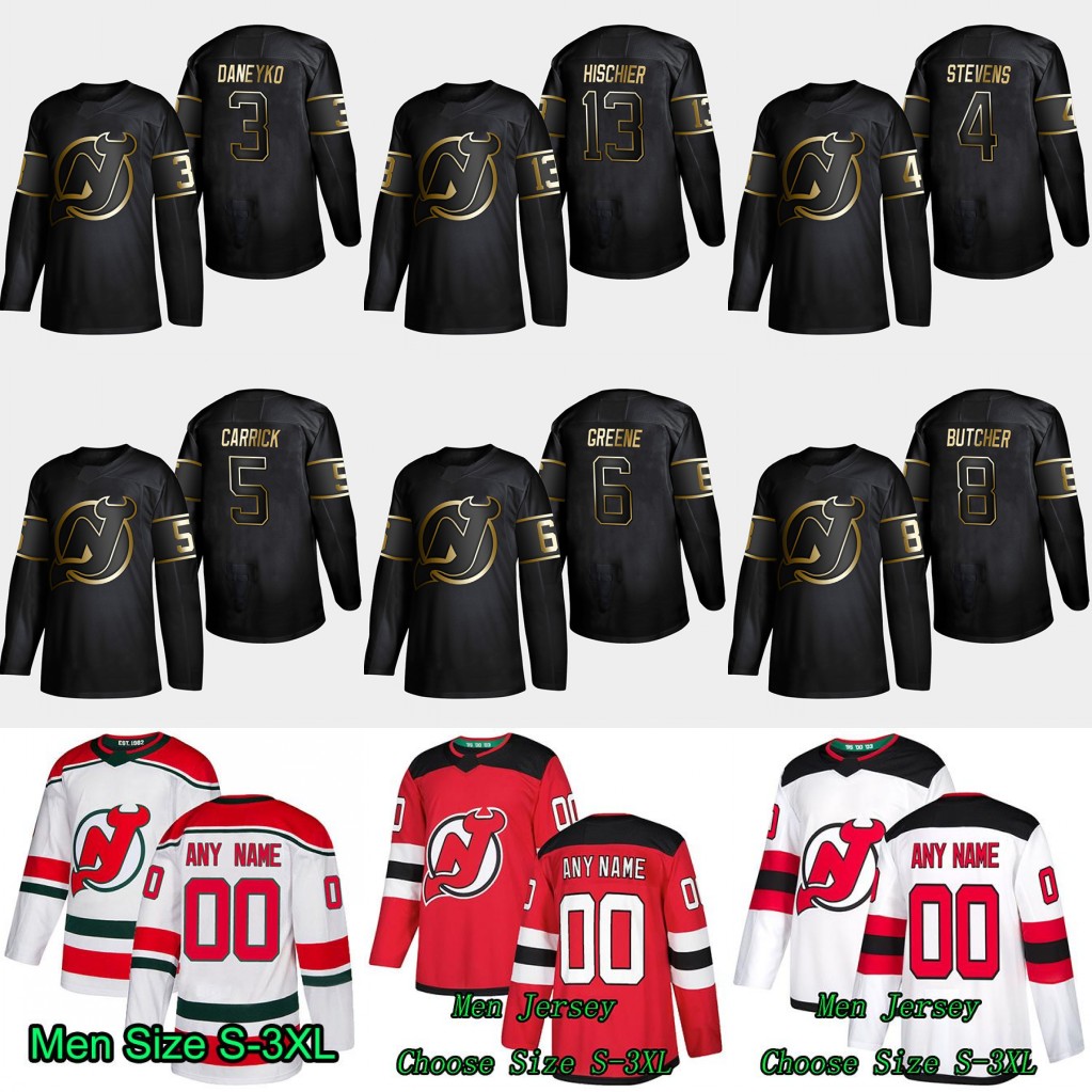 2019 Gold Black New Jersey Devils 3 Ken Daneyko 4 Scott Stevens 5 Connor Carrick 6 Andy Greene 13 Nico Hischier 8 Will Butcher Jerseys, 2019 gold black men: size s-3xl
2019 Gold Black New Jersey Devils 3 Ken Daneyko 4 Scott Stevens 5 Connor Carrick 6 Andy Greene 13 Nico Hischier 8 Will Butcher Jerseys, 2019 gold black men: size s-3xl