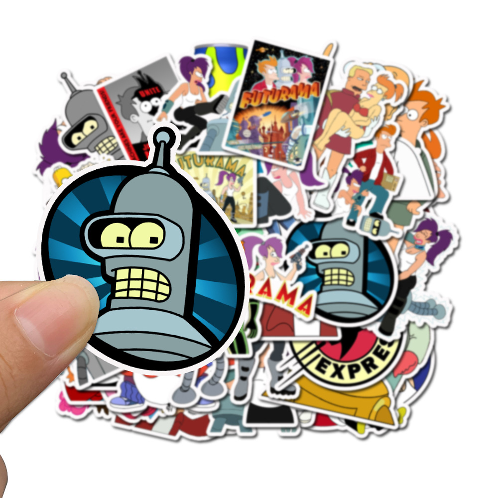 50pcs/bag Car Stickers FUTURAMA CARTOON TV SERIES For Laptop Skateboard Pad Bicycle Motorcycle PS4 Phone Luggage Decal Pvc guitar Stickers, Multi colors
50pcs/bag Car Stickers FUTURAMA CARTOON TV SERIES For Laptop Skateboard Pad Bicycle Motorcycle PS4 Phone Luggage Decal Pvc guitar Stickers, Multi colors