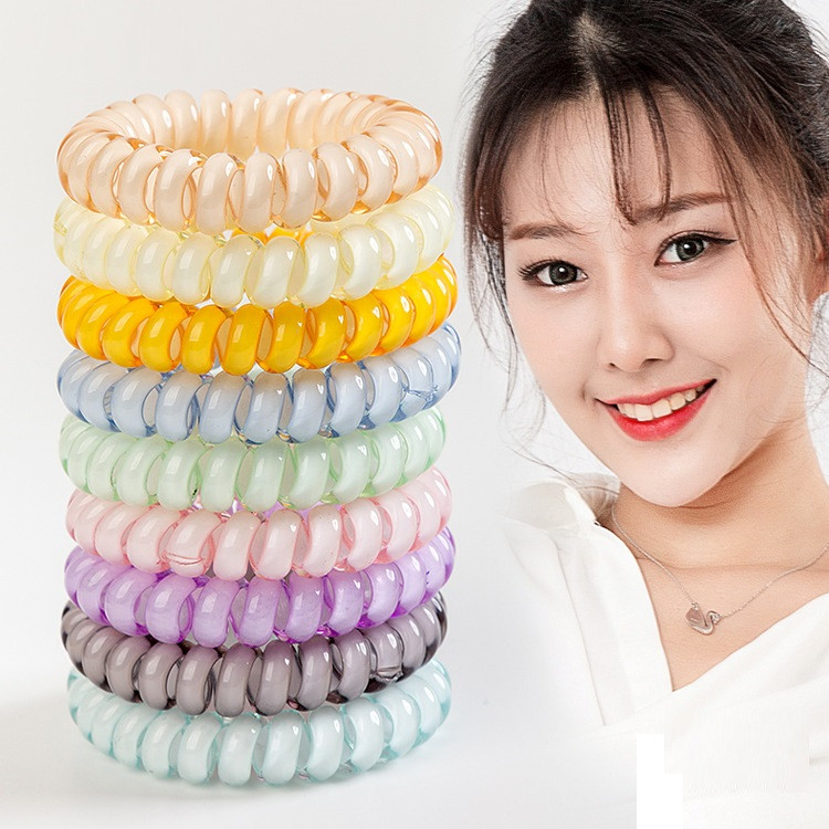 Multi colors 6.4 cm Telephone Wire Hair Tie fashion Jelly Hair Rope Candy Color large size Telephone Wire Hair circle T9I00267
Multi colors 6.4 cm Telephone Wire Hair Tie fashion Jelly Hair Rope Candy Color large size Telephone Wire Hair circle T9I00267