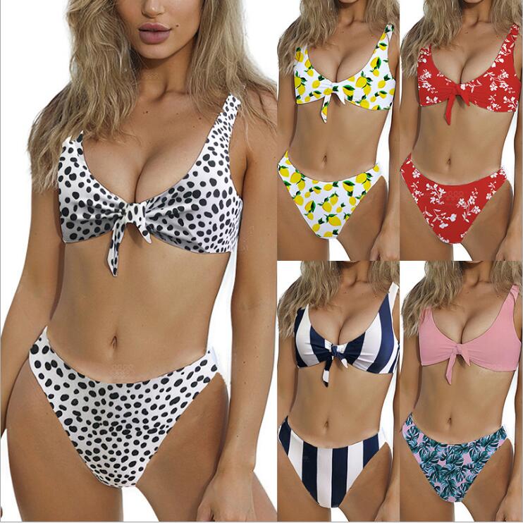 Bikini High Waist Bikini Designer Swimsuit Knot Floral Maillot De Bain Sexy Swimwear Striped Dot Costume Da Bagno Donna Bathing Suit B5310, Mixed colors;random delivery
Bikini High Waist Bikini Designer Swimsuit Knot Floral Maillot De Bain Sexy Swimwear Striped Dot Costume Da Bagno Donna Bathing Suit B5310, Mixed colors;random delivery