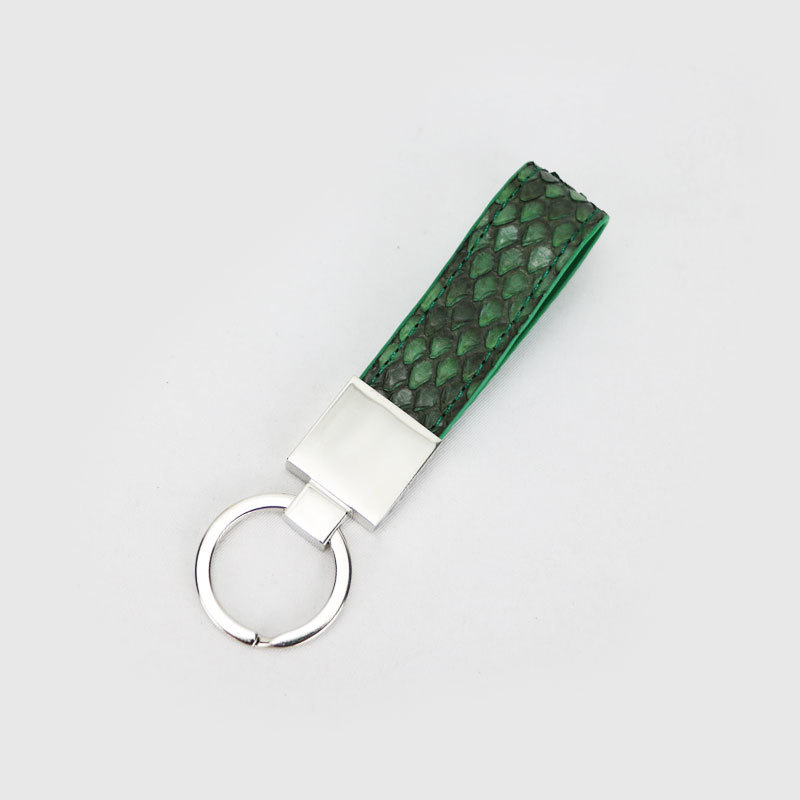Luxury Genuine Python Skin Keychain For Cars Key Doo Keychain Real Python Skin Key Chain Y19052202