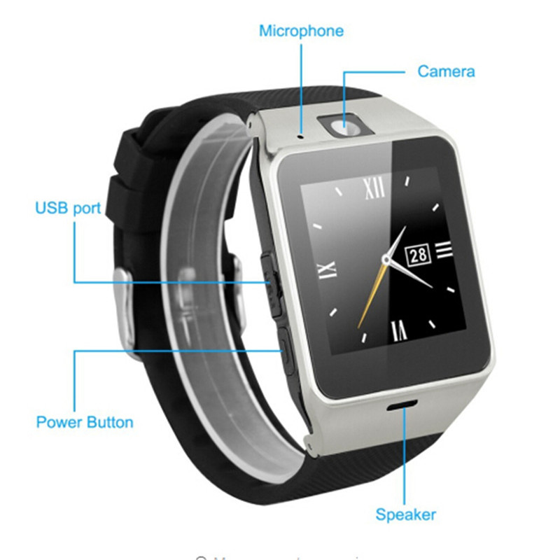 GV18 Smart Watches With Camera Bluetooth WristWatch SIM Card Smartwatch For IOS Android Phone Support Hebrew
GV18 Smart Watches With Camera Bluetooth WristWatch SIM Card Smartwatch For IOS Android Phone Support Hebrew