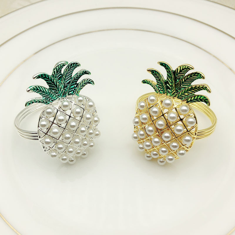 gold silver pineapple with pearls napkin ring wedding holiday decoration family candlelight dinner napkin holder 24 pcs
gold silver pineapple with pearls napkin ring wedding holiday decoration family candlelight dinner napkin holder 24 pcs