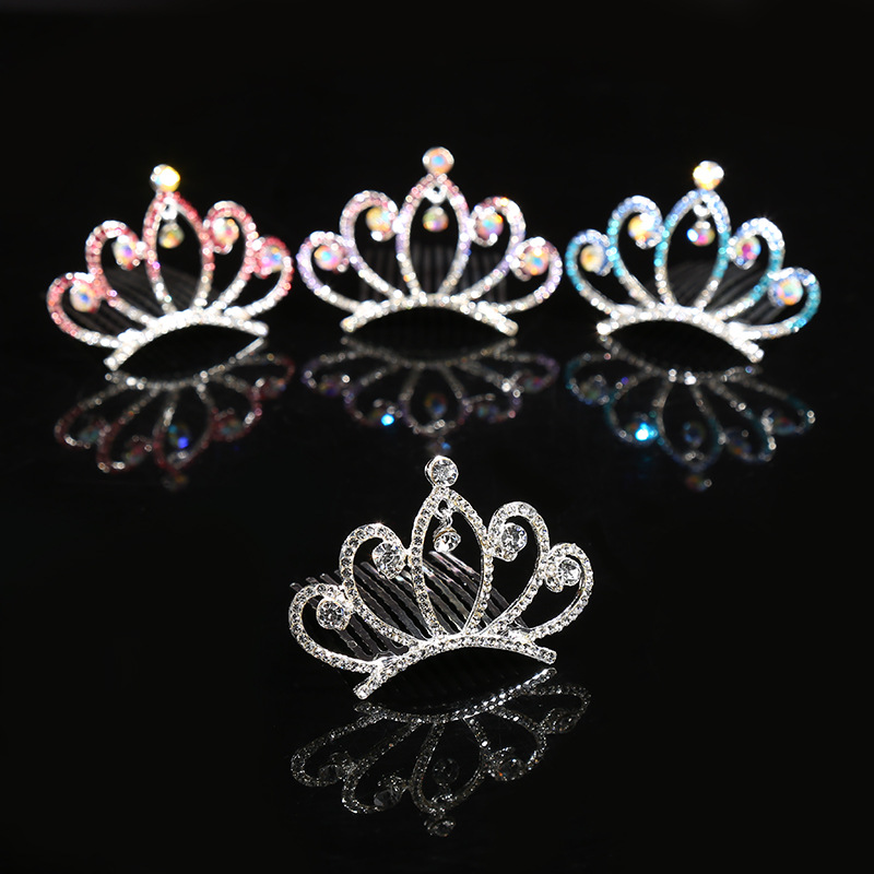 Children Hair Jewelry Baby Girls Rhinestone Tiara Headdress Crystal Princess Crown Combs Headwear Hair Accessories For Birthday Party, As pic
Children Hair Jewelry Baby Girls Rhinestone Tiara Headdress Crystal Princess Crown Combs Headwear Hair Accessories For Birthday Party, As pic