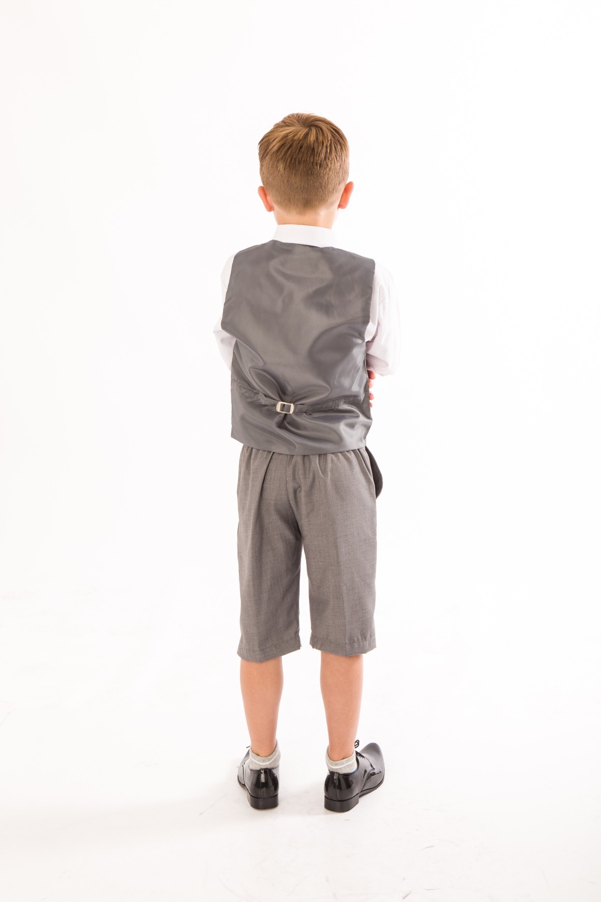 2020 Spring Gray Boys Wedding Suits 2 Piece Wedding Flower Boy Groom Tuxedos Kids Formal Wear Clothing